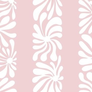 lazy daisy lei - cotton candy monochrome - - 2 inch wide