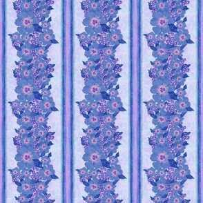 Retro Floral Pattern Blue (original)