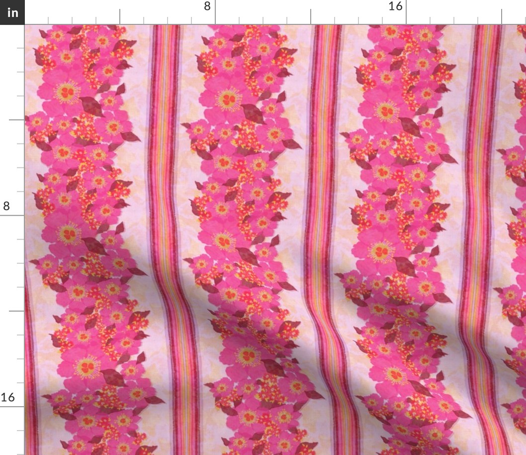 Retro Floral Pattern Pink (original)