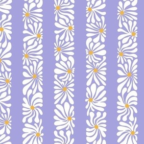 small lazy daisy lei - lilac