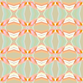 Mint green and pink Quilt Pattern (original)