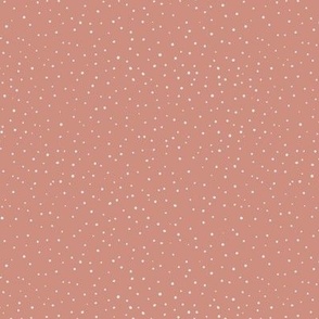 Pollen / small scale / boho brown modern dotty pattern 