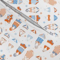 Stars, Stripes & Swimming Blue/Orange - © Lucinda Wei