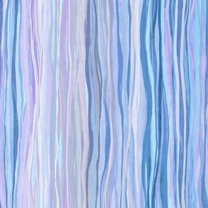 Pale Lilac Infinity Wavy Gouache Stripes