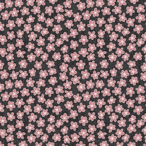 Garden Doodles Ditsy Flowers Dusty Pink Medium
