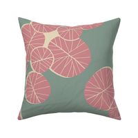Abstract Lilypads Mint Large