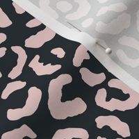 Pink Cheetah Safri Modern Retro Animal Print Pattern on Black