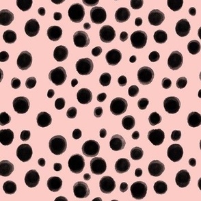 Polka Dots, Black Pink, Cheetah Spots Animal Print Modern
