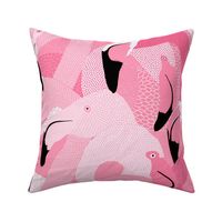 Flamingoes in Pink - EXTRA LARGE