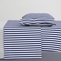 Japanese Blue Indigo and White Stripes, Small Scale | Boys, Kids 