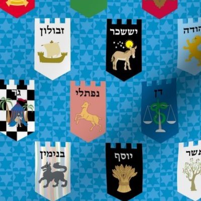 Twelve Tribes of Israel Banners