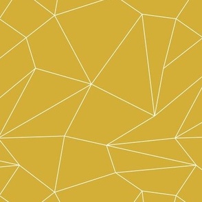 Gold Metallic Geo Abstract Lines Seamless