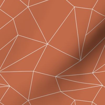 Terracotta Geo Abstract Lines Seamless