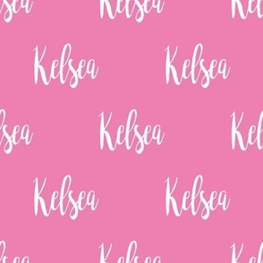 peony pink personalized name