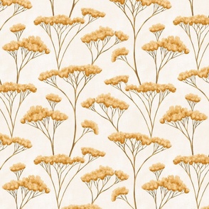 Wild Yarrow - 12" large - gold and alabaster