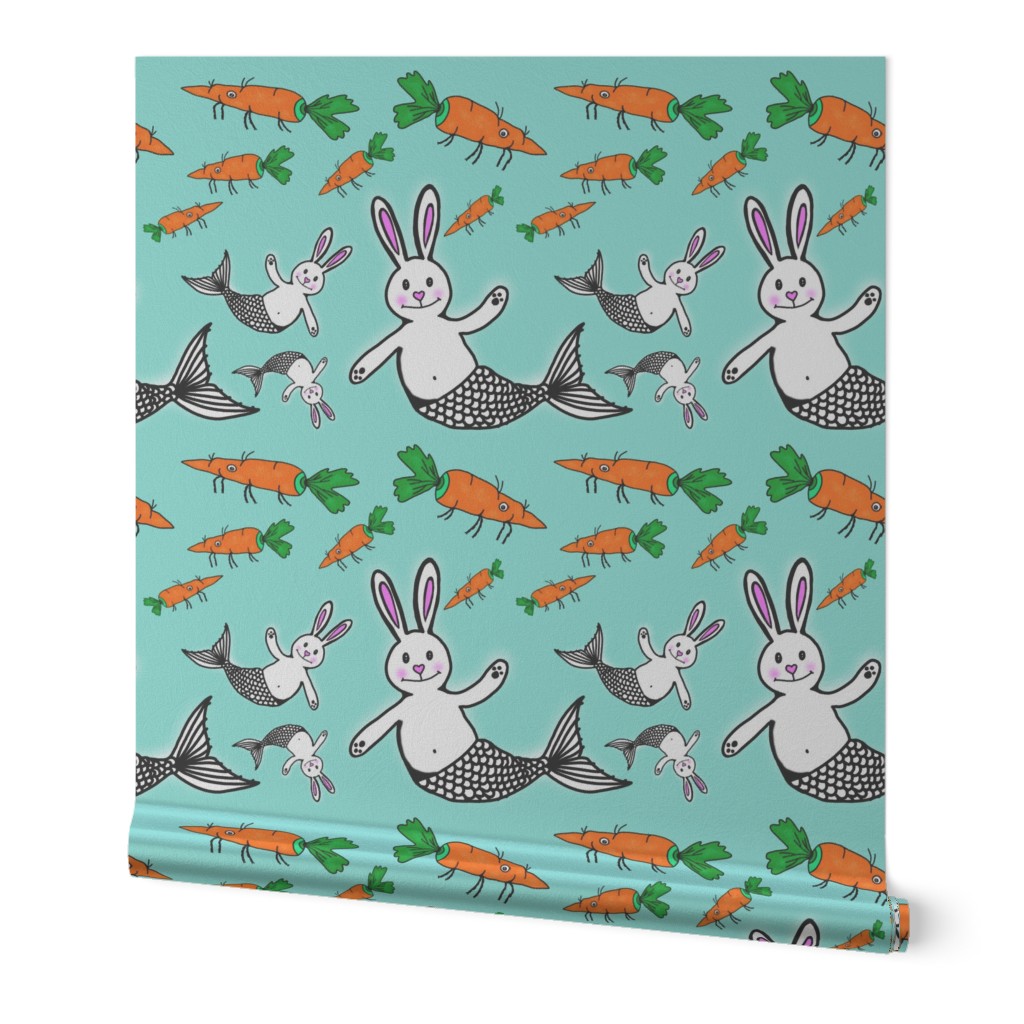 Mint Bunny Mermaid and Carrot shrimp