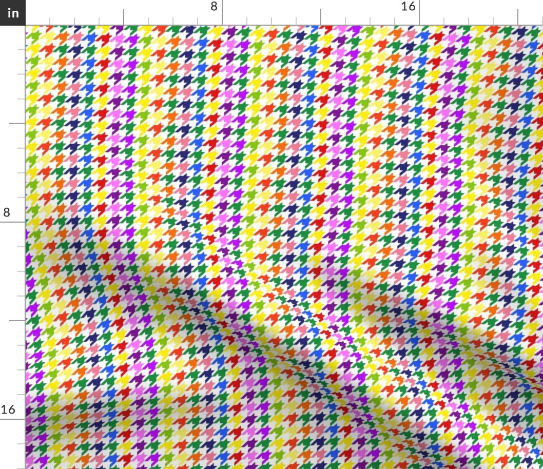 Houndstooth Rainbow Jelly Fruit Colors