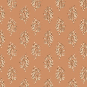 Palm Fronds Brown Small