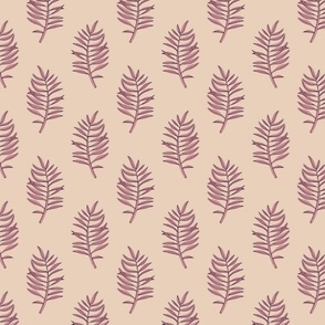 Palm Fronds Pink Small