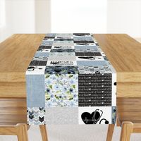 Nurse//Blue - Wholecloth Cheater Quilt