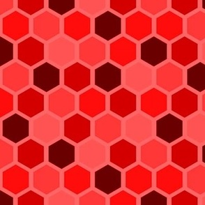 Pickleball Paddle - Honeycomb Strawberry Red