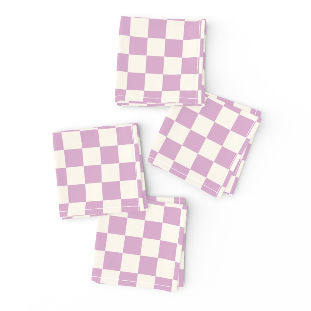 Old School Checkerboard Lilac