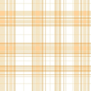 Plaid 2a in faded oranges and white 200