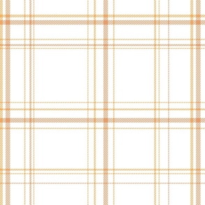 Plaid 12a in faded oranges and white 200