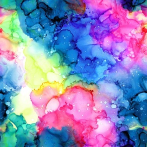 rainbow abstract blue