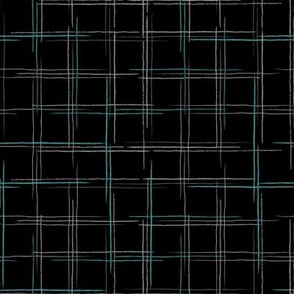 Grouped pencil line grid, chalk with blue