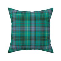 Stewart hunting tartan, 6" alternate #2, faded light purple and teal