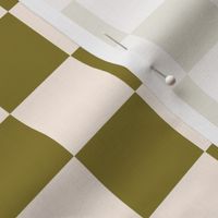 Olive Checkers 1.5"