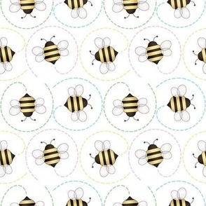 Circling Dainty Bee Pattern - Small Scale - CDBP