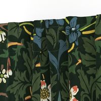 Blackthorn by William Morris - antique colors (24 inch wide pattern)