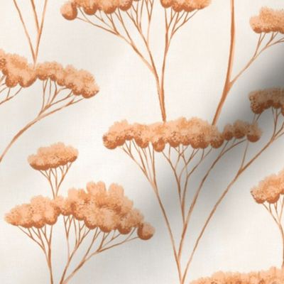 Wild Yarrow - large - peach and copper 