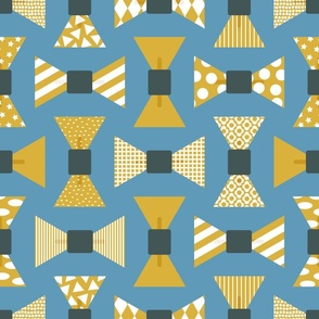 Shapes As Dapper Bow Ties Md | Teal & Mustard