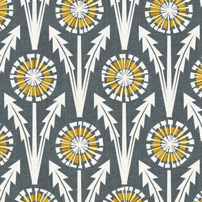 dandy block print (lg, blue grey)