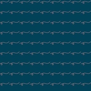 Whimsical Tiny Waves on a Deep Blue Background