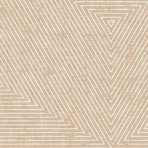 hexagon stripes - boho home decor - sand - LAD22