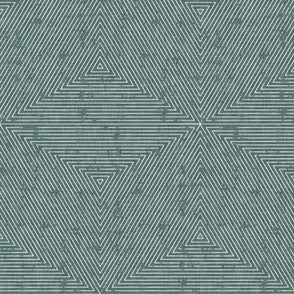 (small scale) hexagon stripes - boho home decor - restoration green - LAD22