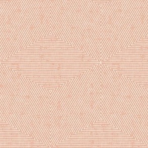 (small scale) hexagon stripes - boho home decor - peach blush - LAD22