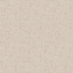 (small scale) hexagon stripes - boho home decor - beige - LAD22