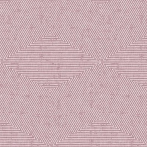 (small scale) hexagon stripes - boho home decor - mauve - LAD22