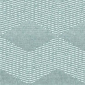 (small scale) hexagon stripes - boho home decor - dusty blue - LAD22