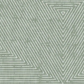 hexagon stripes - boho home decor - sage - LAD22