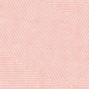 hexagon stripes - boho home decor - pink - LAD22