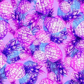 Pineapple Monochrome - Plum