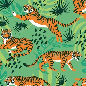Tigers In The Jungle - Large Scale