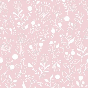 Boho spring garden - Blush pink