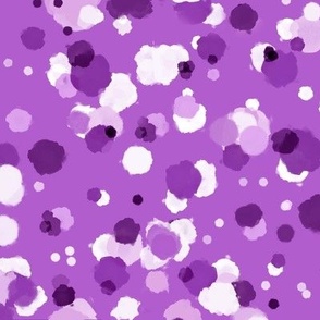 Medium - Bumpy Random Dots in Purple and White - Created with Quilters in Mind